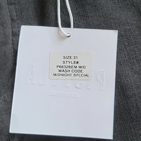 Pistola Midnight Black High Rise Skinny Stretch Jeans Indie Grunge NWT Sz 31 - Picture 5 of 9